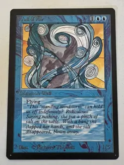 Magic the Gathering MTG Beta Wall of Air NM (Beta Bob) - Image 1