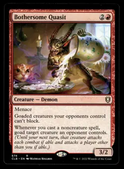 2022 MTG Commander Legends: Battle for Baldur's Gate #674 - Bothersome Quasit - Image 1