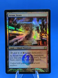 MTG - STEAM VENTS (FOIL) - RETURN TO RAVNICA 247/274 * LIGHTLY PLAYED * - Image 1