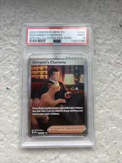 2023 Pokemon Mew En-151 #204 Giovanni'S Charisma Special Illustration Rare PSA 9 - Image 1