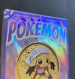 NON TCG Pokemon Elf Eif Origin Collection 3.0 Metal Coin Akari Pikachu 027/68 - Image 4