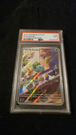 2024 POKEMON SCR EN-STELLAR CROWN #143 BULBASAUR ILLUSTRATION RARE - Image 2