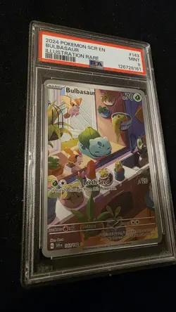 2024 POKEMON SCR EN-STELLAR CROWN #143 BULBASAUR ILLUSTRATION RARE - Image 3