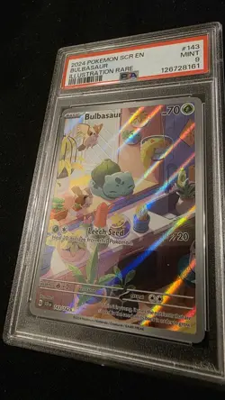2024 POKEMON SCR EN-STELLAR CROWN #143 BULBASAUR ILLUSTRATION RARE - Image 4