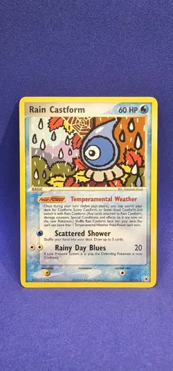 Pokemon TCG Rain Castform EX Hidden Legends 23/101 Regular Rare - Image 1