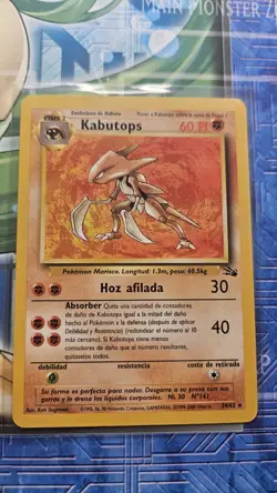 Pokemon Kabutops #24/62 Spanish Base Set Rare Lp - Image 1