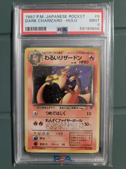 1997 Pokemon Japanese Rocket Dark Charizard- Holo #6 PSA Mint 9 - Image 1