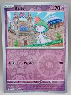 084/198 Ralts Reverse Holo Common Scarlet and Violet Pokemon TCG - Image 1