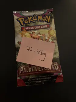 Heavy 22.46g Pokemon Sealed Paldea Evolved Booster Pack - Image 4