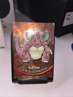 1 Topps Pokemon TCG Nidoking #34 TV Animation Edition - Foil - LP Black Label - Image 1
