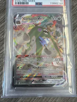 2021 Pokemon Sword & Shield Evolving Skies #101 Garbodor Vmax Full Art PSA 10 🔥 - Image 5