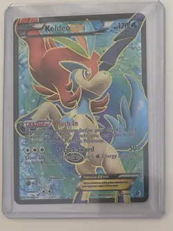 Keldeo EX (142 Full Art) 142/149 Boundaries Crossed Holo - Pokemon - Image 1