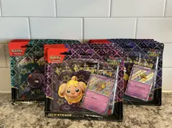 (36) Pokemon SV Paldean Fates Booster Packs - Tech Sticker Collection LOT of 12 - Image 1