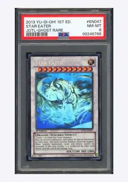 Yu-Gi-Oh PSA8 Star Eater Ghost Rare 2013 JOTL-EN047 1ST ED. English - Image 1