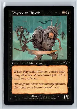 PHYREXIAN DRIVER - MTG Magic the Gathering Card - Nemesis - Common - Image 1