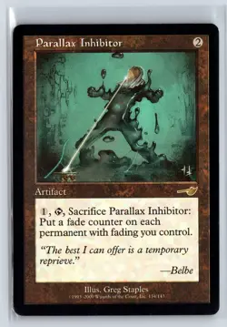 PARALLAX INHIBITOR - MTG Magic the Gathering Card - Nemesis - Rare - Image 1
