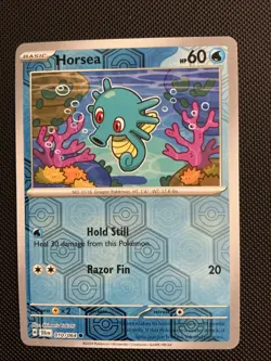 Pokemon 2023 S&V Shrouded Fable Horsea Reverse Holographic Holo Foil Card 10/64 - Image 1