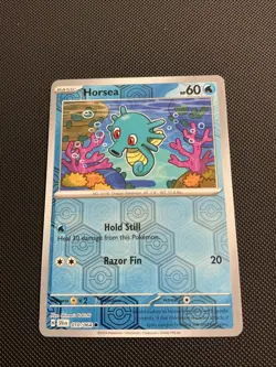 Pokemon 2023 S&V Shrouded Fable Horsea Reverse Holographic Holo Foil Card 10/64 - Image 3
