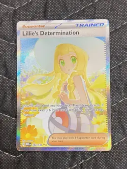 *Lillie's Determination* MEG 184/132 Secret Rare Pokemon Card Near Mint NM TCG - Image 1