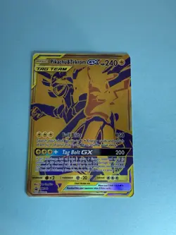 Pikachu & Zekrom GX SM248 Sun & Moon Black Star Promo Pokemon Card - Image 1