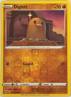 Diglett 084/189 Reverse Holo Darkness Ablaze Pokemon TCG Card - Image 1