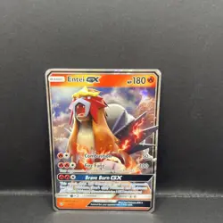 Pokemon TCG Entei GX Holo Ultra Rare Card 10/73 Shining Legends - Image 1