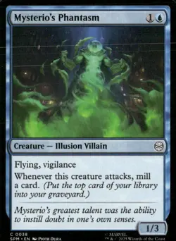 MTG Magic the Gathering Spider-Man Base Common 38 Mysterio's Phantasm - Image 1