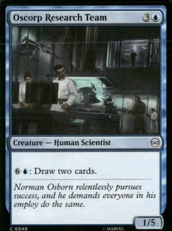 MTG Magic the Gathering Spider-Man Base Common 40 Oscorp Research Team - Image 1