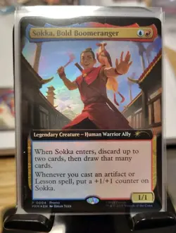 Avatar MTG ATLA Sokka, Bold Boomeraner Magiccon Promo Foil Exclusive 2025 - Image 1