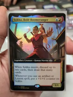 Avatar MTG ATLA Sokka, Bold Boomeraner Magiccon Promo Foil Exclusive 2025 - Image 3