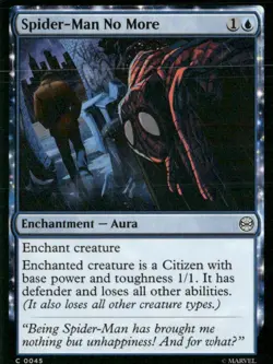 MTG Magic the Gathering Spider-Man Base Common 45 Spider-Man No More - Image 1