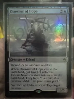 1x Foil Promo Drowner of Hope Battle for Zendikar Magic the Gathering MTG MP - Image 1