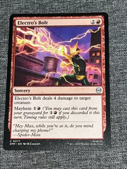 Electro's Bolt - 0077 - Marvel's Spider-Man - MTG NM/M - English - Non Foil - Image 1