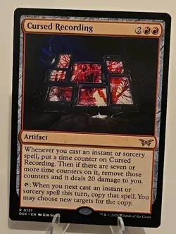 Cursed Recording (0131) MTG Duskmourn: House of Horror Regular - Image 1