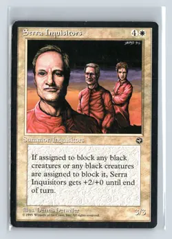 SERRA INQUISITORS - MTG Magic the Gathering Card - Homelands - Uncommon - Image 1