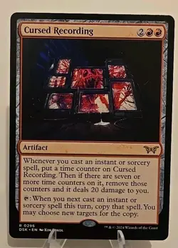 Cursed Recording (0296) MTG Duskmourn: House of Horror Regular - Image 1