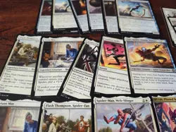40 MtG Spider-Man Lot of White Common, Uncommon, Land, Legendary, 1 Foil SPM 045 - Image 3