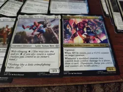 40 MtG Spider-Man Lot of White Common, Uncommon, Land, Legendary, 1 Foil SPM 045 - Image 5