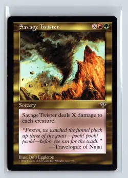 SAVAGE TWISTER - MTG Magic the Gathering Card - Mirage - Uncommon - Image 1