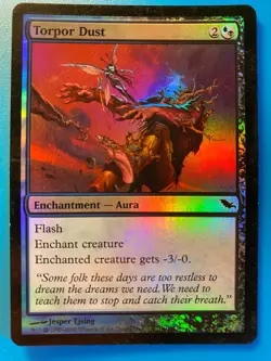 MTG 1x FOIL Torpor Dust # 177 Shadowmoor Pauper Magic the Gathering Card x1 NM - Image 1