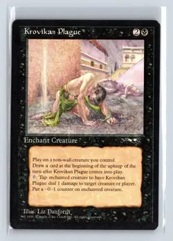 KROVIKAN PLAGUE - MTG Magic the Gathering Card - Alliances - Uncommon - Image 1