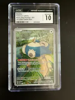 2023 POKEMON SVP EN-SV BLACK STAR PROMO 151 ELITE TRAINER BOX SNORLAX PSA 10 - Image 1