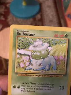 Pokemon TCG Bulbasaur Base Set 44/102 1999 MP Unlimited - Image 4