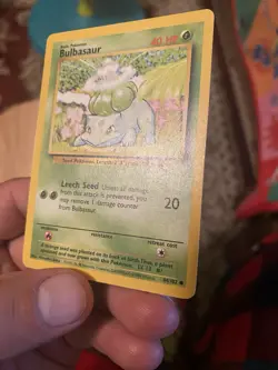 Pokemon TCG Bulbasaur Base Set 44/102 1999 MP Unlimited - Image 5