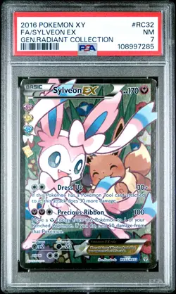 Pokemon "Sylveon EX" Full Art - [PSA 7] - 2016 XY Generations Radiant Collection - Image 1
