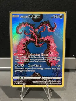 Pokemon Galarian Moltres SWSH284 Crown Zenith Holo Black Star Promo NM/M - Image 1