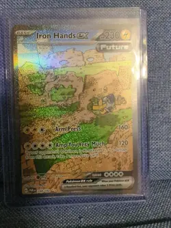 2023 POKEMON PAR EN-PARADOX RIFT 248 IRON HANDS EX SPECIAL ILLUSTRATION RARE - Image 1