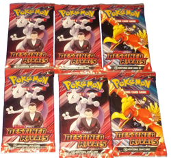 POKEMON SCARLET & VIOLET LOT (6) BOOSTER PACKS DESTINED RIVALS NISP - Image 1