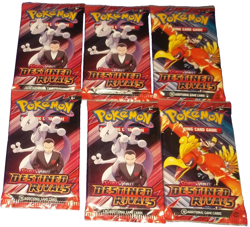 POKEMON SCARLET & VIOLET LOT (6) BOOSTER PACKS DESTINED RIVALS NISP - Image 2