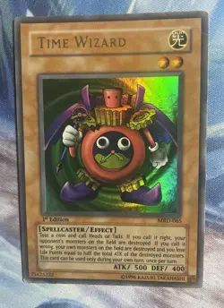 YuGiOH - Time Wizard - MRD-065 - Ultra Rare - 1st Edition • English • - Image 4